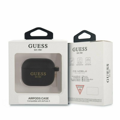 Guess Silicone Μαυρο (Apple AirPods 3)